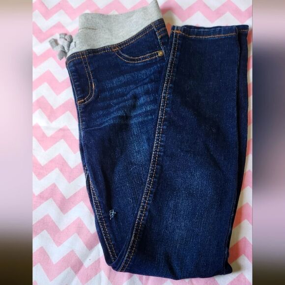 ❤️Jean Jeggings Dark Denim Wash sz 10/12 - Picture 1 of 7